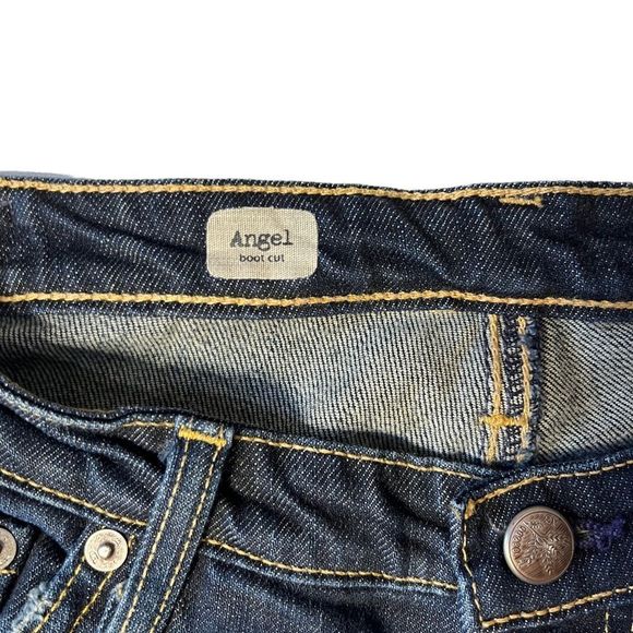 Jeans by Adriano Goldshmeid Dark Wash Boot Cut  Style Angel Sz 30R - Picture 7 of 9